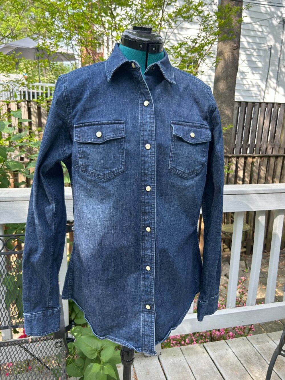 Duluth Trading denim shirt